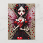 Carte Postale Fée gothique de la Saint-Valentin (Devant)