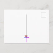 Carte Postale Fée Magique Fantastique Champignon Violet (Dos)