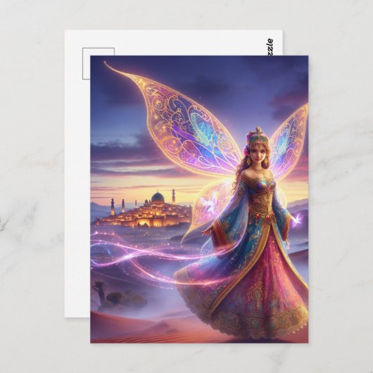 Carte Postale Fée marocaine (Devant / Derrière)