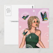 Carte Postale Fée mignonne (Devant / Derrière)