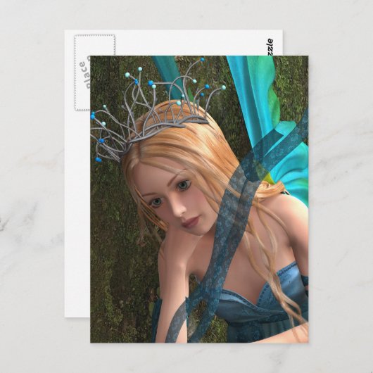 Carte Postale Fée mignonne (Devant / Derrière)