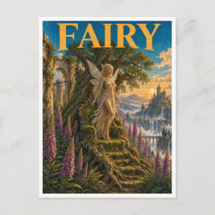 Carte Postale Fée, Monstre de Fantastique Gothique