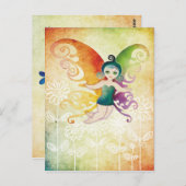 Carte postale Fée Papillon (Devant / Derrière)