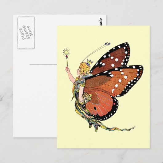 Carte Postale Fée Pixie Torcheuse (Devant / Derrière)