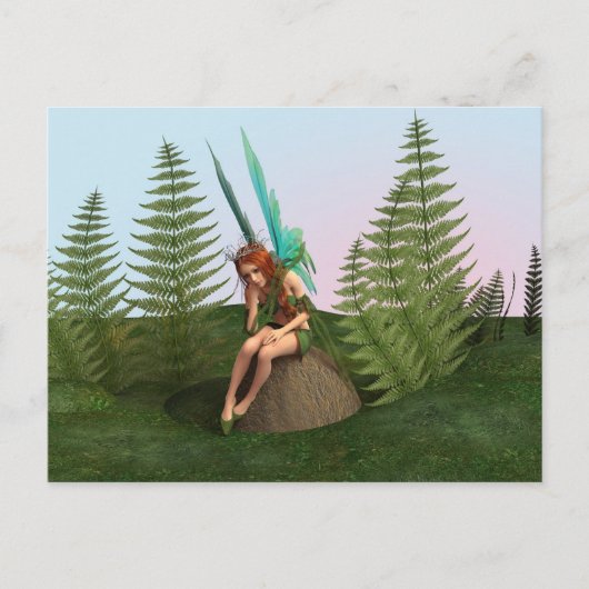 Carte Postale Fée réfléchie (Devant)