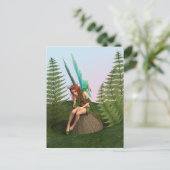 Carte Postale Fée réfléchie (Debout devant)