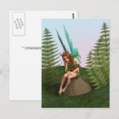 Carte Postale Fée réfléchie (Devant / Derrière)