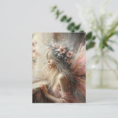 Carte Postale Fée regarde par la fenêtre (Debout devant)