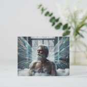 Carte Postale Fée Roi aîné prend un bain (Debout devant)