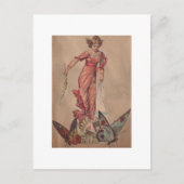 Carte Postale Fée rose (Devant)