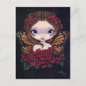 Carte postale "Fée Rose" (Devant)