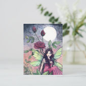 Carte Postale Fée Rose de Nuit (Debout devant)