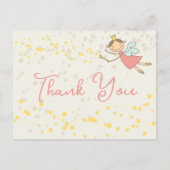 Carte Postale Fée rose Princesse Étoiles Fille Whimsical Anniver (Devant)