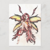 Carte Postale fée rouge (Devant)