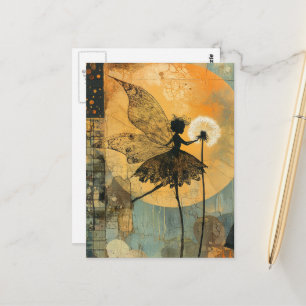 Carte Postale Fée Surrealiste de Pissenlit