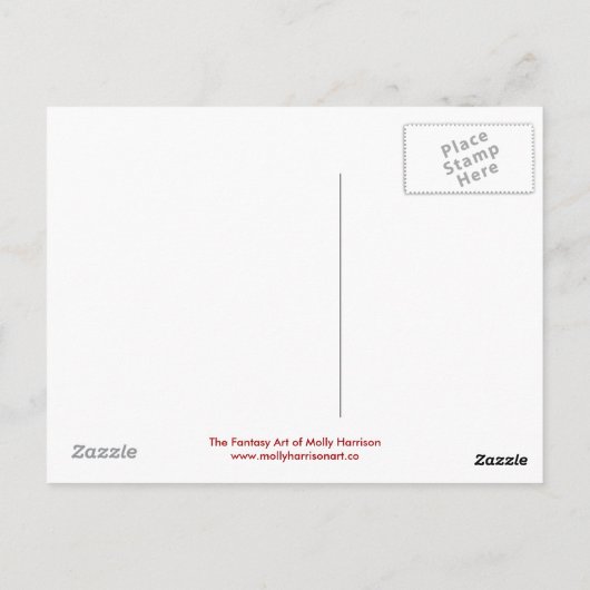 Carte postale Fée Touche d'automne (Dos)