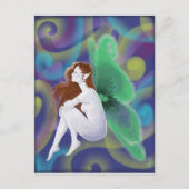 Carte Postale Fée verte (Devant)
