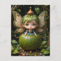 Fée verte mignonne