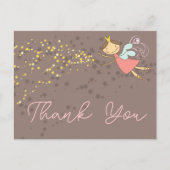 Carte Postale Fée Whimsical Princesse fille Merci d'anniversaire (Devant)