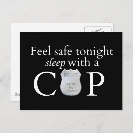 Carte Postale Feel safe tonight ! (Devant / Derrière)