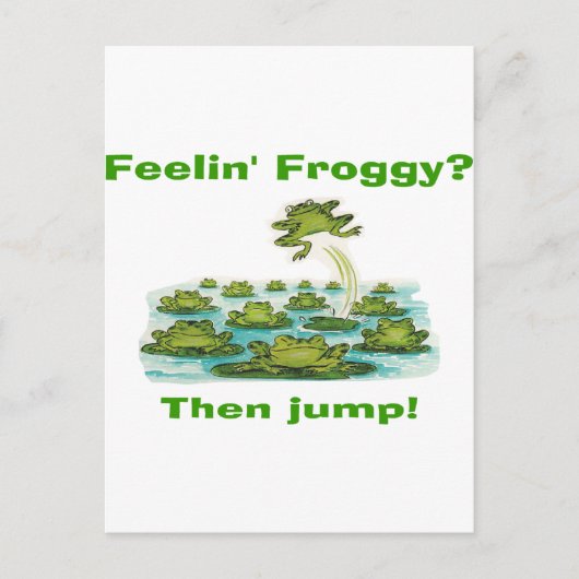 Carte Postale feelin froggy (Devant)