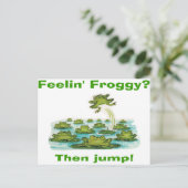 Carte Postale feelin froggy (Debout devant)