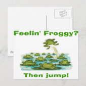 Carte Postale feelin froggy (Devant / Derrière)