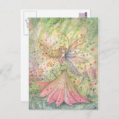 Carte postale Féerie Fleur été (Devant / Derrière)