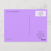 Carte Postale féerie rose (Dos)