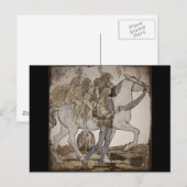 Carte Postale Féeries à cheval blanc (Devant / Derrière)