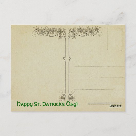 Carte Postale Féeries irlandaises de St. Patrick (Dos)