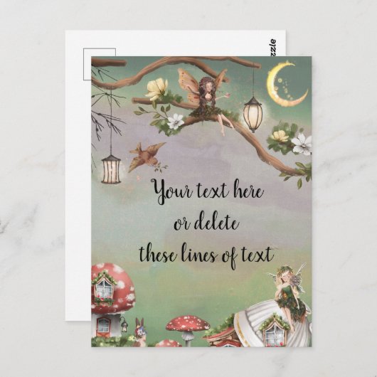 Carte Postale Fées (Devant / Derrière)