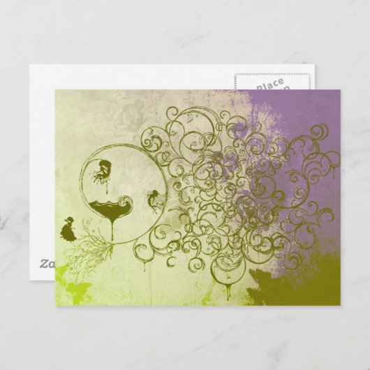 Carte Postale Fées (Devant / Derrière)