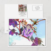 Carte Postale Fées arborées 1 (Devant / Derrière)