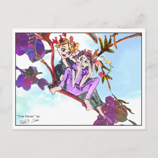 Carte Postale Fées arborées 1 (Devant)