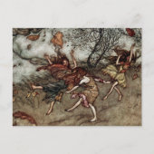 Carte Postale « Fées d'automne » par Arthur Rackham (Devant)