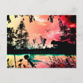 Carte Postale Fées et oiseaux (Devant)