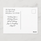 Carte Postale Fées magiques et elfes Arbre de Noël (Dos)