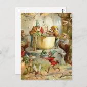 Carte Postale "Fées victoriennes" par E S Hardy (Devant / Derrière)