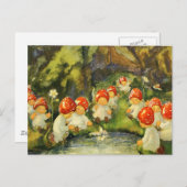 Carte Postale Fées victoriennes vintages (Devant / Derrière)