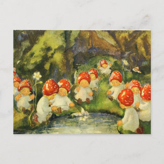 Carte Postale Fées victoriennes vintages
