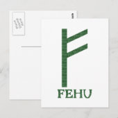 Carte Postale Fehu (Devant / Derrière)