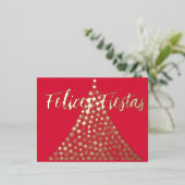 Carte postale Felices Fiestas Script Holiday (Debout devant)