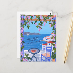 Carte Postale Felicidades Por Nueva Casa Vues sur la mer Art