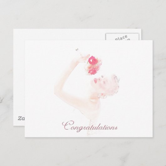 Carte Postale Félicitation pour le mariage (Devant / Derrière)