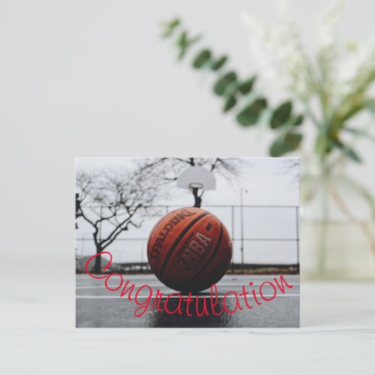 Carte postale Félicitations (Debout devant)