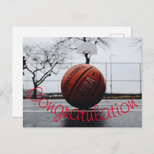 Carte postale Félicitations (Devant / Derrière)