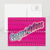 Carte Postale Félicitations (Devant / Derrière)