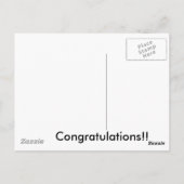 Carte postale Félicitations (Dos)