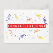 Carte Postale Félicitations (Devant)